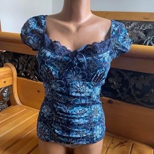 Floral Bling Blouse